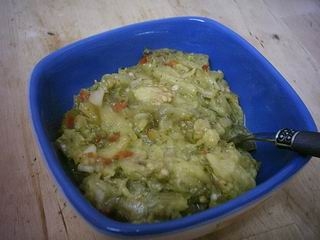 סלט חצילים ופלפלים קלויים