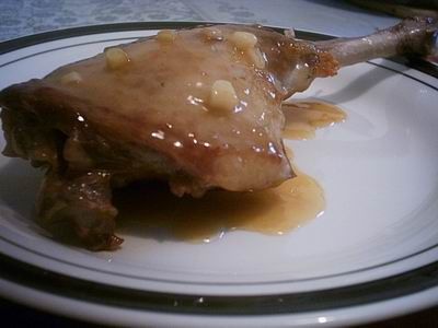 שוקי אווז ברוטב מנגו חריף