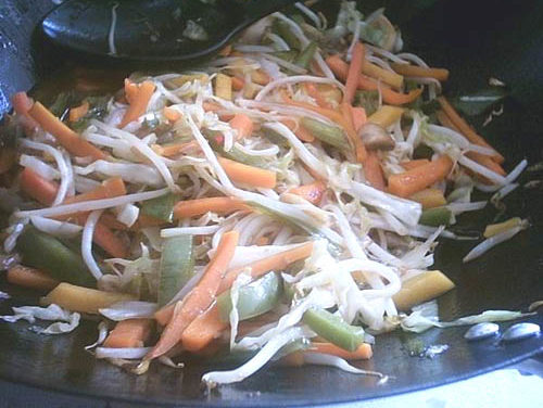 מבחר ירקות מוקפצים