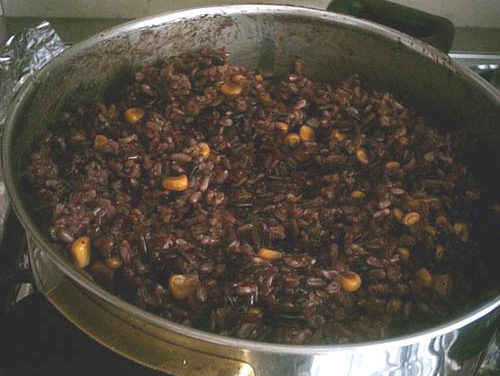 אורז בר עם גרגרי תירס