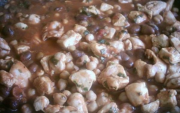 חזה עוף בחומוס ופול