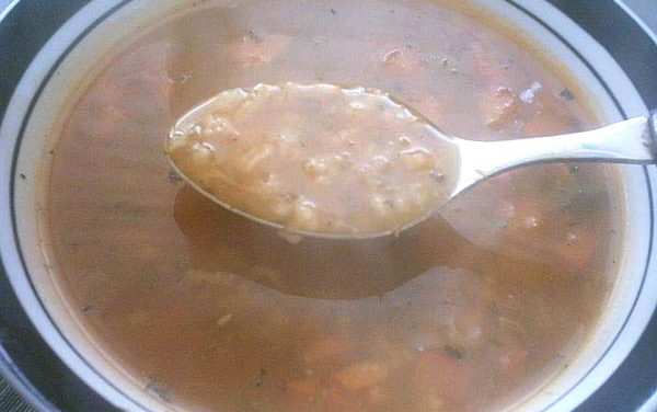 מרק אורז אדום