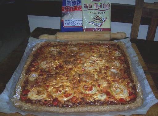 פיצה פריכה ("קריספי") לפסח