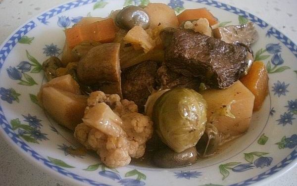 קדירת שייטל עם ירקות