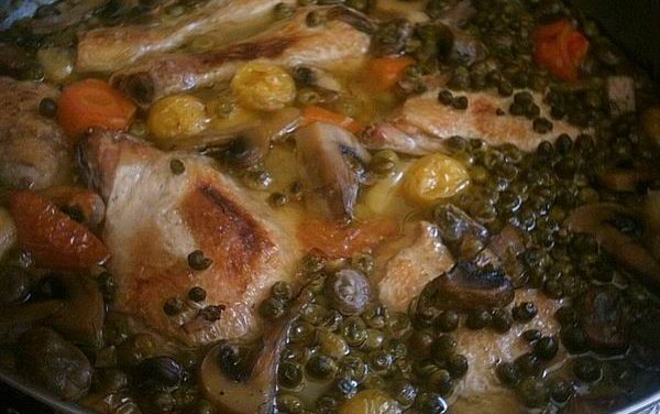 כרעיים עוף בירקות