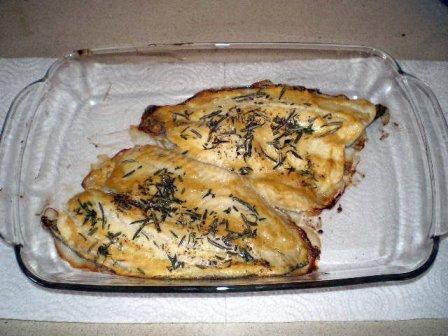 פילה מושט – אפוי עם חרדל ותבלינים