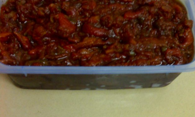 סלט פלפלים מבושל