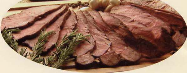 רוסביף צלוי במעטפת פלפל שחור גרוס