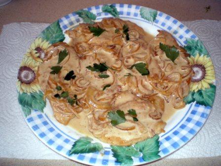 חזה עוף אפוי בחרדל