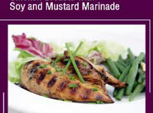 חזה עוף במרינדת סויה וחרדל על האש