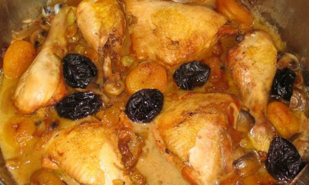 כרעי עוף בפירות יבשים לט"ו בשבט