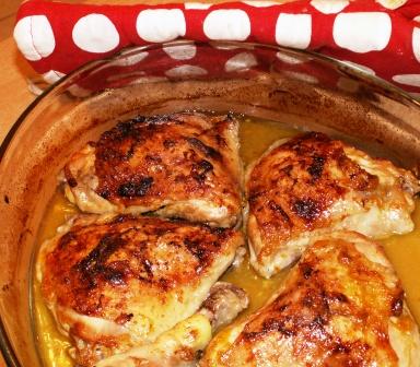 עוף ברוטב תפוזים וחרדל