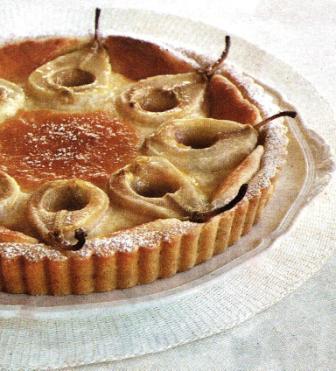 "טארט" אגסים בקרם שקדים