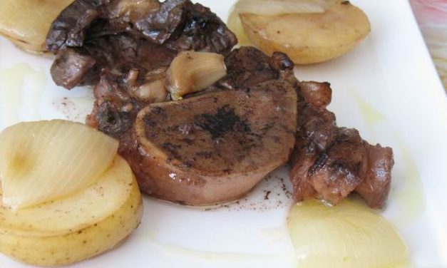 אוסו בוקו בקר עם קונפי בצל ושום