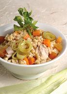 סלט נתחי הודו וחיטה