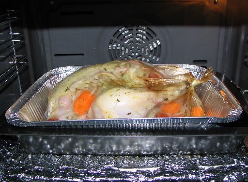 עוף ממולא בלימון