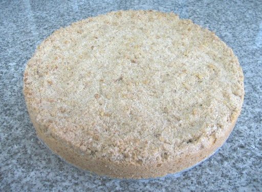 עוגת תפוחים עם פירורים