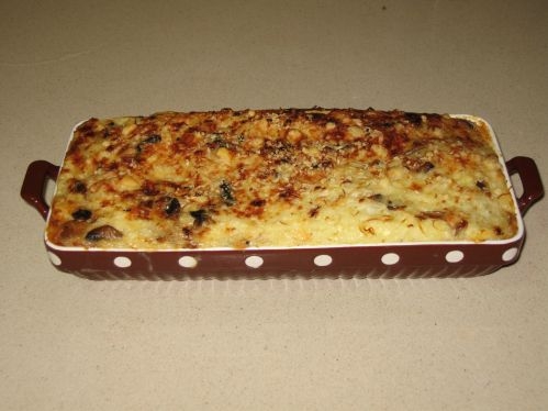 פשטידת איטריות אורז ופטריות