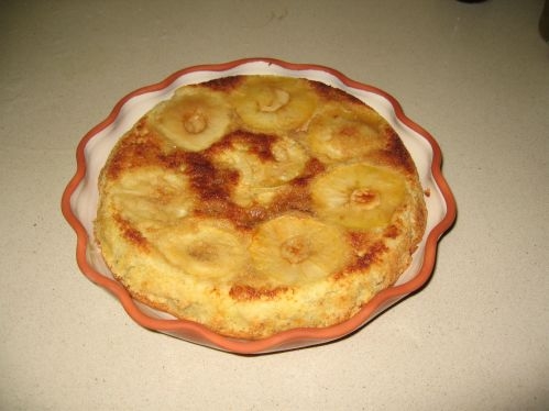 עוגת תפוחי עץ ובננה