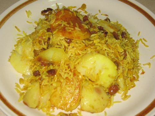 אורז פרסי ותפוחי אדמה