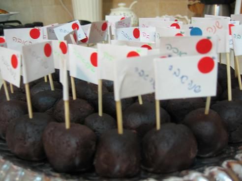 כדורי שוקולד מעוגה שלא "צלחה"