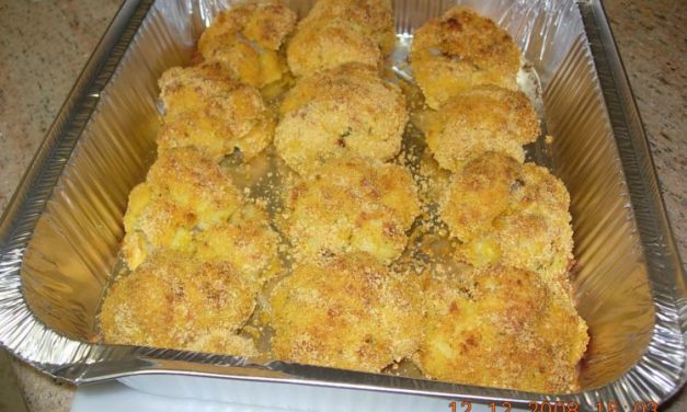 כרובית אפויה עם פירורי לחם