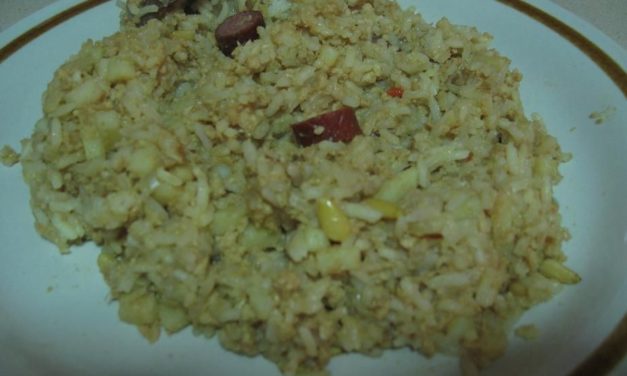 תבשיל אורז תפו"א ובשר עוף טחון