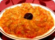 סלט חציל וגמבה (חציל רומני)