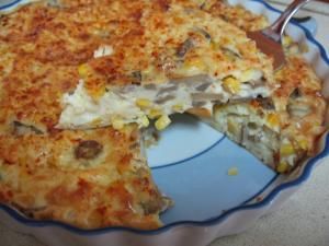 פשטידה תירס ופיטריות