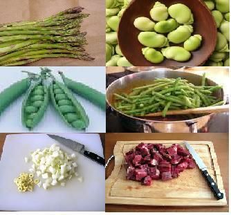 גולש קוביות שייטל בירקות ירוקים אביביים