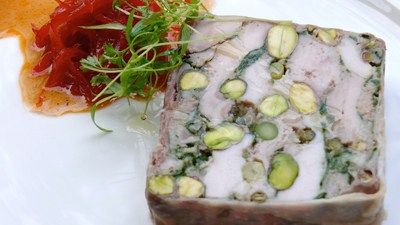 טרין עוף עם פיסטוק חלבי