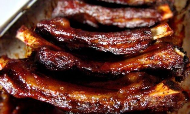 צלעות עגל (אסאדו) בציפוי על הגריל או בתנור