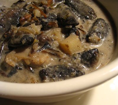 מרק גריסים ופטריות במירקם סמיך בסיר בישול איטי