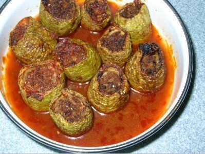 קישוא ממולא בשר (קוסה מחשי ) נוסח נבלוסי