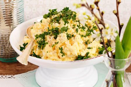 סלט ביצים פשוט – ללא מיונז